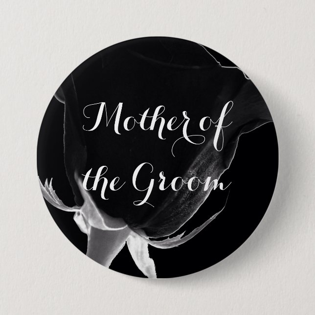 Rose Noire Button (Vorderseite)