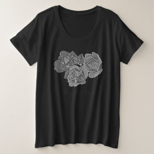 rose noire et blanche et fleurs de bourgeon roses