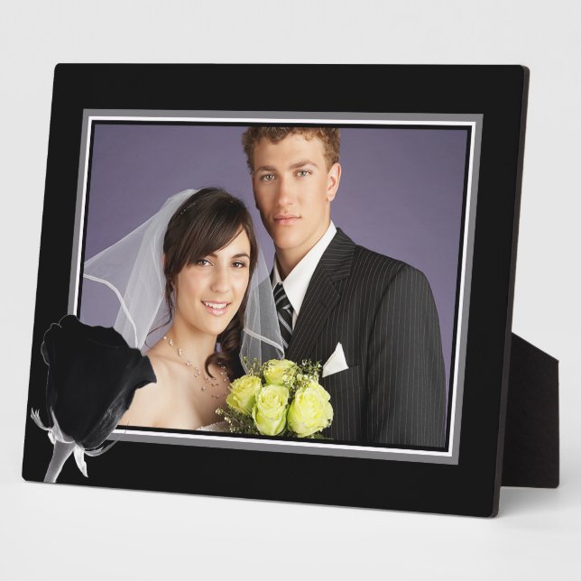 Rose Noire Fotoplatte (Seite)