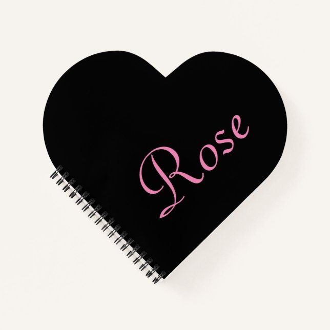 Rose Notizbuch (Vorderseite)