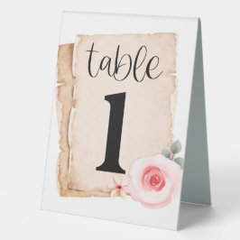 Rose Nummer 1 Tischaufsteller