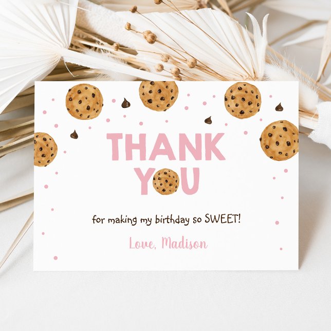 Rose One Sweet Cookie Anniversaire Merci (Créateur téléchargé)