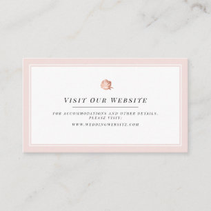 Rose or floral minimaliste site web Insérer carte