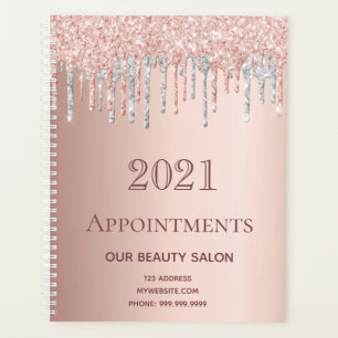 Rose or parties scintillant argent salon rendez-vo
