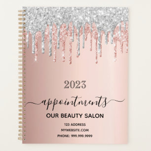 Rose or parties scintillant argent salon rendez-vo