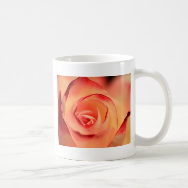 Rose Orange Rose Blüte Blüte Kaffeetasse (Rechts)