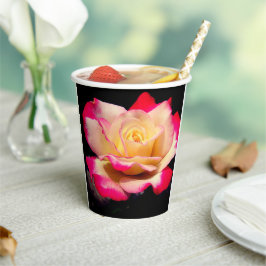 Rose Pappbecher