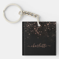 Rose Parties scintillant Or Élégant Script glamour
