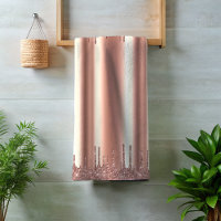 Rose Parties scintillant or gouttes métal Foil Lo