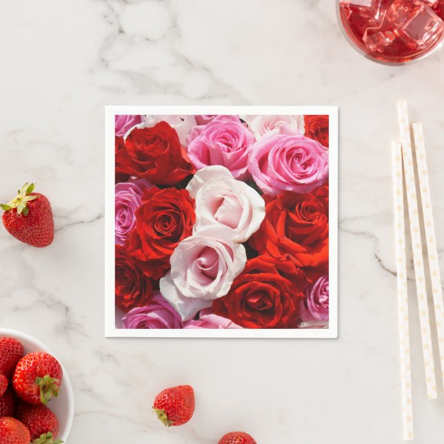 Rose Party Napkins Serviette (Beispiel)