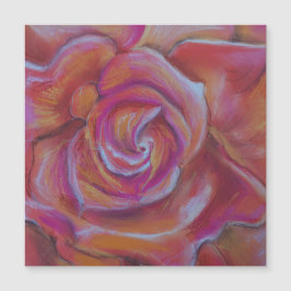 Rose Pastel Magnetkarte