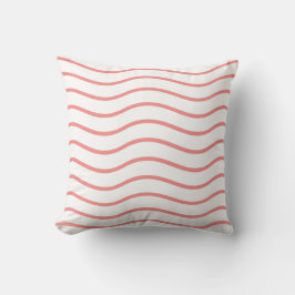 Rose-Pastell-Wavy-Linien-Design Kissen