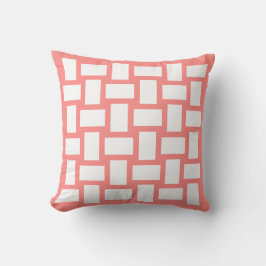 Rose Pastell & White Weave Design Kissen