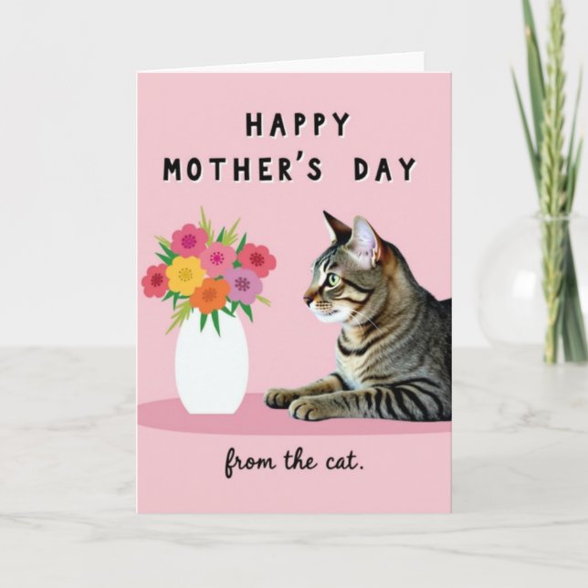 Rose Pattern Mothers Day Card Karte (Vorderseite)