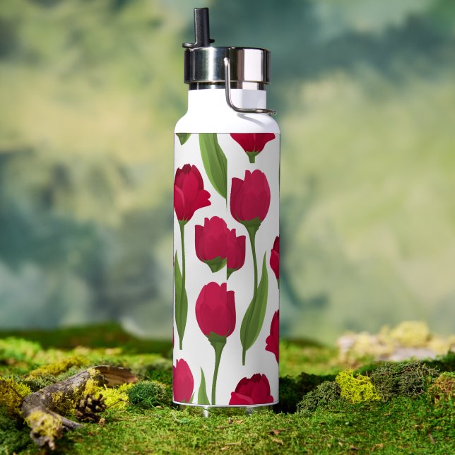 Rose Pattern Wasserflasche Trinkflasche (Außenbereich)