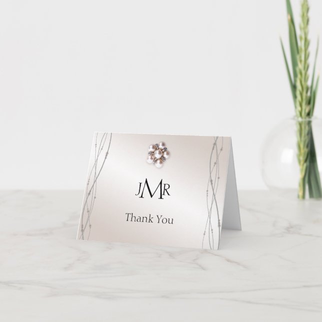 Rose Pearl and Dots 30 Jahre Danke (Vorderseite)