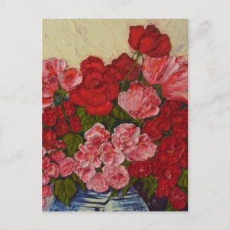 Rose & Peonies Postkarte