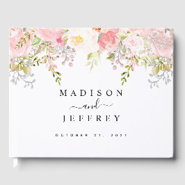 Rose Peony Blush Pink Hochzeit Gästebuch