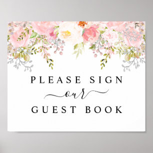 Rose Peony Blush Pink Mariage Livre d'or