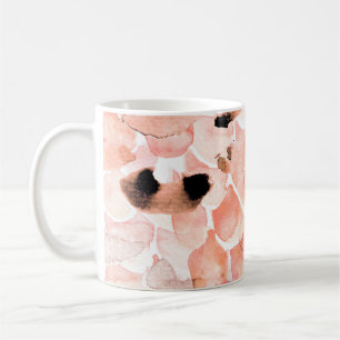 Rose, Peony, und Blätter, Aquarellmuster. Kaffeetasse