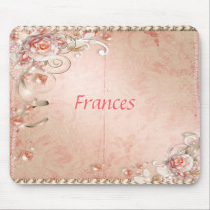 Rose, Perlen und Gemeine Maus Pad Mousepad