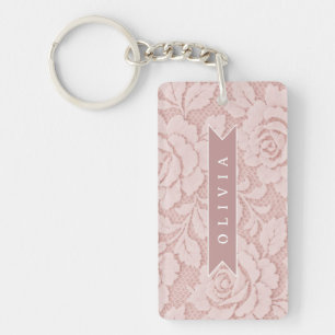 Rose personnalisé en dentelle florale romantique