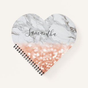 Rose personnalisé Parties scintillant Gold Carnet