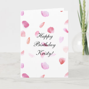Rose Petals Karte