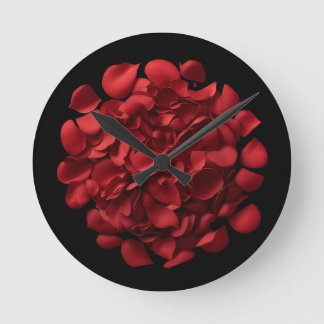 Rose Petals Wall Clock Runde Wanduhr