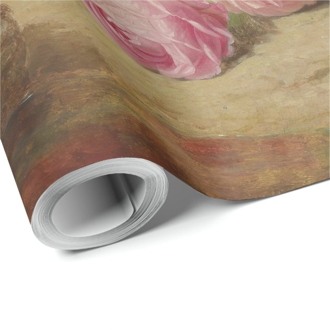Rose Piece im Waldboden mit Schmetterlingen Geschenkpapier (Rolleneckpunkt)
