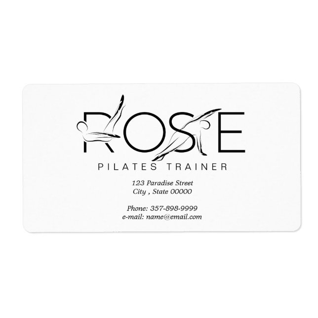 ROSE Pilates Instructor Label (Vorne)