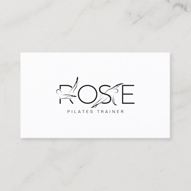 ROSE Pilates Instructor Visitenkarte (Vorderseite)
