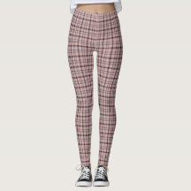 Rose Pink Black Plaid Classic Pattern
