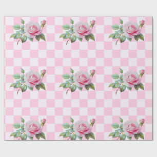 Rose Pink Blütenpapier Geschenkpapier