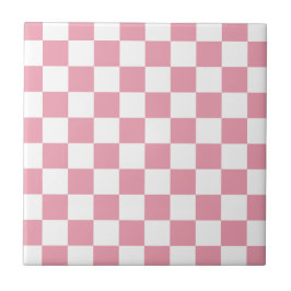 Rose Pink Checkerboard Fliese