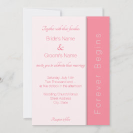 Rose Pink Forever fängt einfach an, eine elegante  Einladung