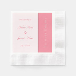 Rose Pink Forever fängt einfach an, eine elegante  Serviette