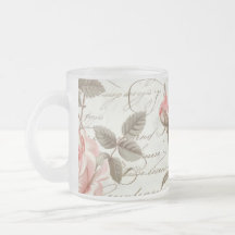 Rose Pink Glass Cup
