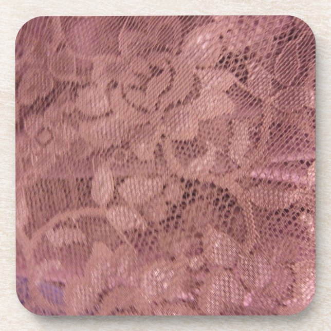 Rose Pink Lace Untersetzer (Vorderseite)