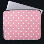 Rose Pink Polka Dot Laptop-Sieb Laptopschutzhülle<br><div class="desc">Ein wunderschöner Rosa-Schatten,  der nur einen Hauch rosiger Farbe hat,  sodass es heller und heller zu dunkeln ist.    Einige der Produkte enthalten auch passende Rose und weiße Polka-Punkte.   Sie sind eine leere Leinwand für Ihre Texte oder Bilder.</div>