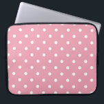 Rose Pink Polka Dot Laptop-Sieb Laptopschutzhülle<br><div class="desc">Ein wunderschöner Rosa-Schatten,  der nur einen Hauch rosiger Farbe hat,  sodass es heller und heller zu dunkeln ist.    Einige der Produkte enthalten auch passende Rose und weiße Polka-Punkte.   Sie sind eine leere Leinwand für Ihre Texte oder Bilder.</div>