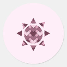 Rose Pink Square und Diamond Harlequin Sun