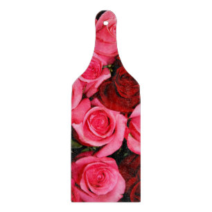 Rose, Pink- und Rot-Glas-Schneidpaddel Schneidebrett