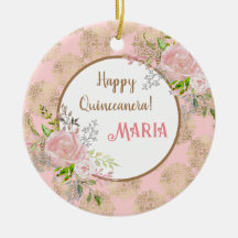 Rose Pinselstrich Quinceanera
