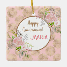 Rose Pinselstrich Quinceanera