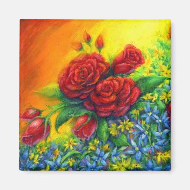 Rose Plumage Magnet (Vorne)