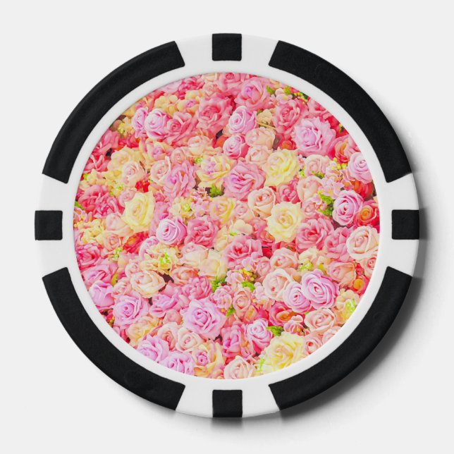 Rose Pokerchips (Vorderseite)
