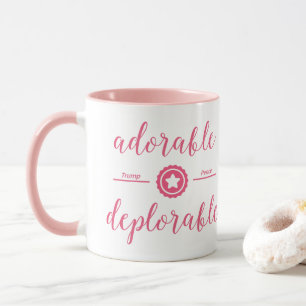 Rose politique déplorable adorable de tasse