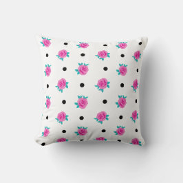 Rose & Polka Dots - Whimsy Zuhause Gemustert Kissen