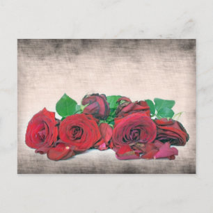 Rose Postkarte